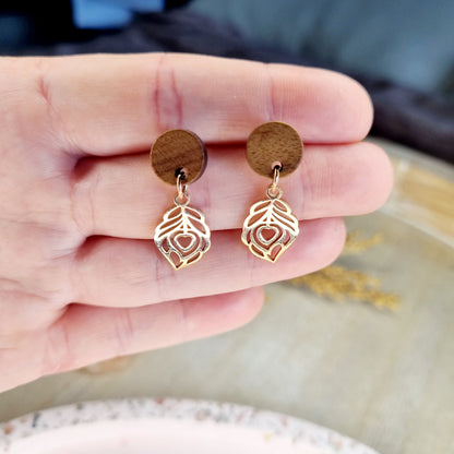 Rose Gold Protection Earrings