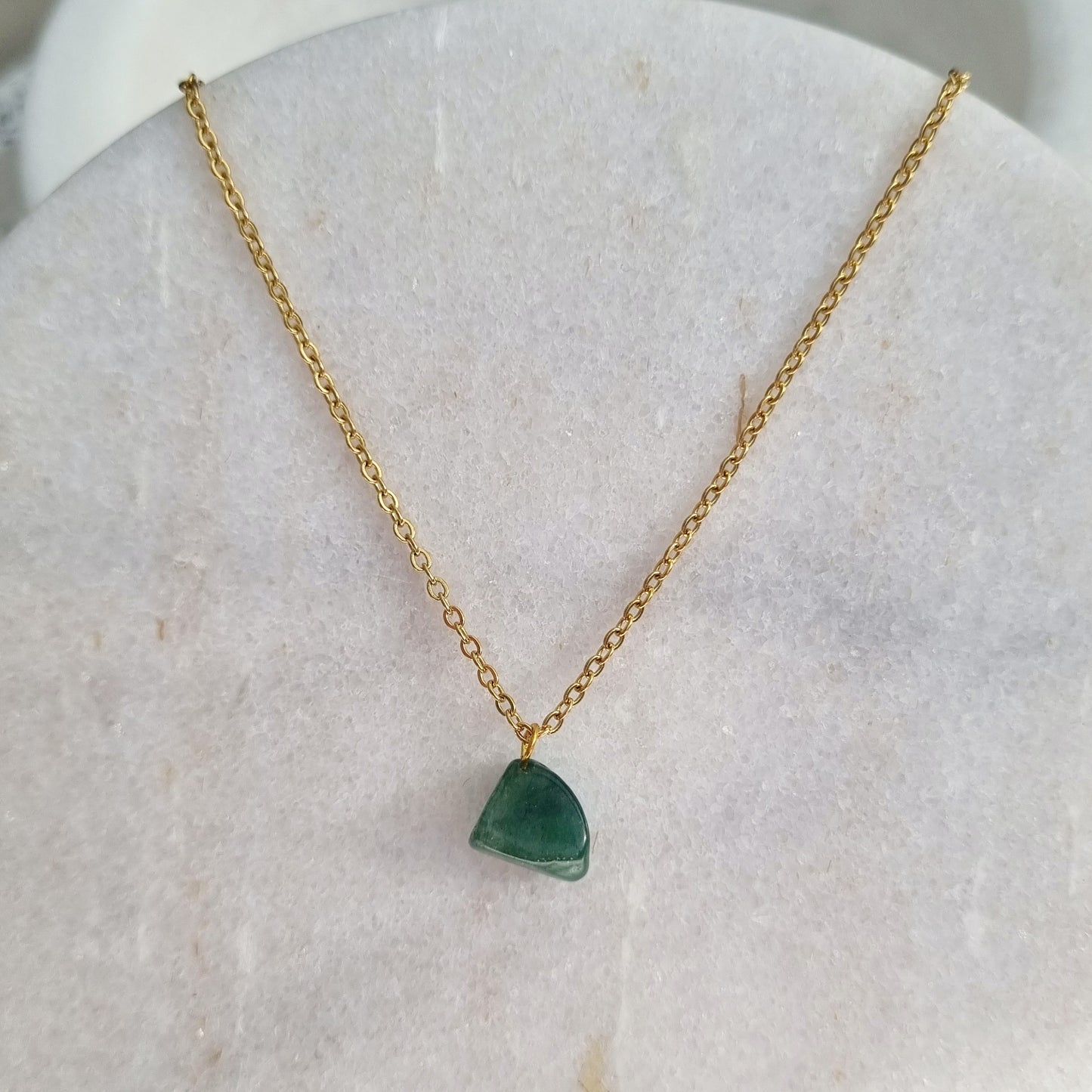Dainty Gemstone Crystal Necklace