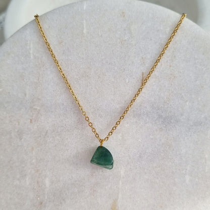 Dainty Gemstone Crystal Necklace